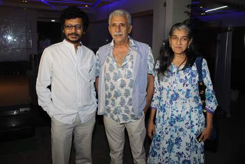 Naseeruddin Shah and Ratna Pathak Shah at Screening of Marathi Movie 'Highway'