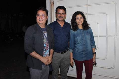 Vinayak Pathak, Girish Kulkarni and Mukta Barve at Screening of Marathi Movie 'Highway'