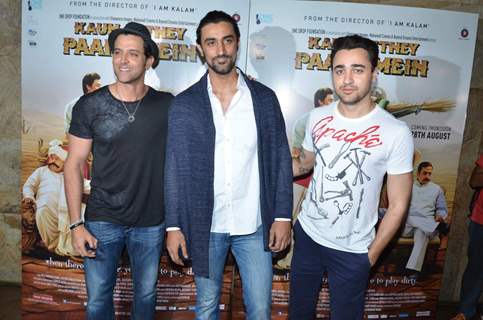 Hrithik Roshan, Kunal Kapoor and Imran Khan at Special Screening of Kaun Kitney Paani Mein