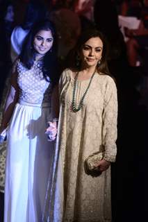 Isha Ambani and Nita Ambani at Lakme Fashion Week