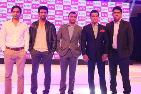 Ronit Roy and Sharad Kelkar at Launch of & TV's 'Deal Or No Deal' and 'Agent Raghav - Crime Branch'