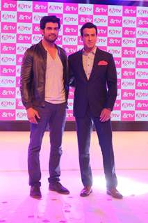 Ronit Roy and Sharad Kelkar at Launch of & TV's 'Deal Or No Deal' and 'Agent Raghav - Crime Branch'