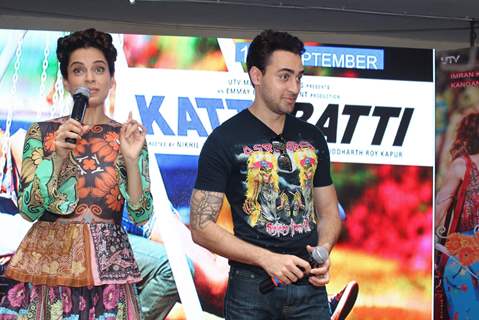 Kangana Ranaut and Imran Khan for Promotions of Katti Batti at MMK College