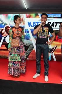 Kangana Ranaut and Imran Khan for Promotions of Katti Batti at MMK College