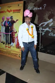 Rajpal Yadav at Screening of Baankey Ki Crazy Baraat