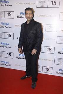 Karan Johar at Lakme Fashion Week