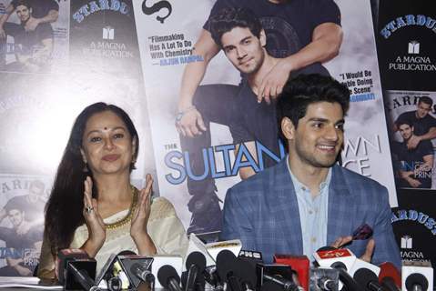 Zarina Wahab and Sooraj Pancholi at Stardust Cover Launch Pess Conference