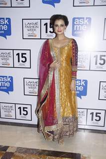 Dia Mirza at Lakme Fashion Week