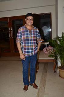 Sachin Pilgaonkar poses for the media at Suresh Wadkar's Birthday Bash