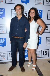 Aditya Hatkari and Divya Palat at Lakme Fashion Week Day 3