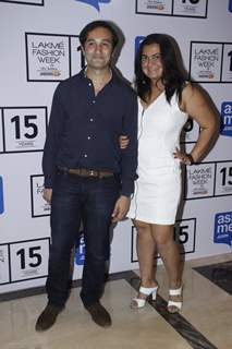 Aditya Hatkari and Divya Palat at Lakme Fashion Week Day 3