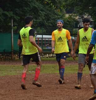 Ranbir Kapoor Practices Soccer!