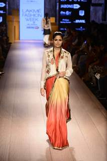 Parvathy Omanakuttan walks the ramp at Lakme Fashion Week Day 4