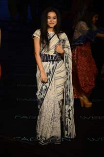 Tillotama Shome walks the ramp at Lakme Fashion Week Day 4