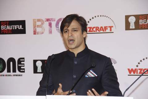 Vivek Oberoi addresses the Charity Event