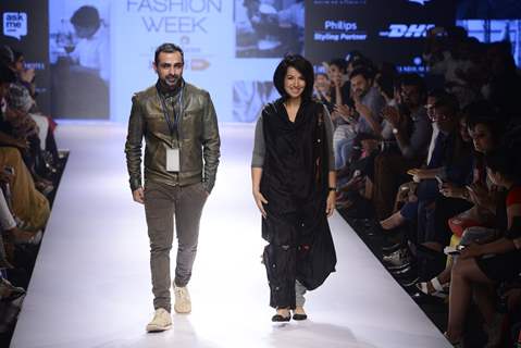 Mayank Anand and Shraddha Nigam at Lakme Fashion Week Day 5