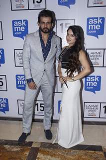 Jay Bhanushali and Mahhi Vij at Lakme Fashion Week Day 5