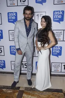 Jay Bhanushali and Mahhi Vij at Lakme Fashion Week Day 5