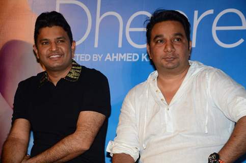 Bhushan Kumar and Ahmed Khan at Song Launch of 'Dheere Dheere Se'