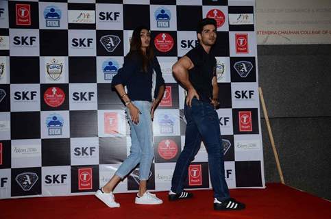 Sooraj Pancholi and Athiya Shetty for Promotions of Hero at Mithibai College