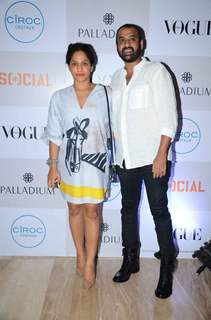 Masaba Gupta and Madhu Mantena at Fashion's Night Out by Vogue India