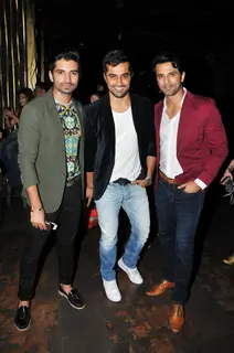 Vishal Singh, Vishal Karwal and Anuj Sachdev at Richa Sharma's Album Launch