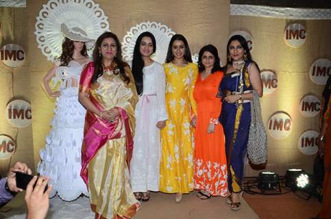 Padmini Kolhapure and Shraddha Kapoor at IMC Ladies Exhibition