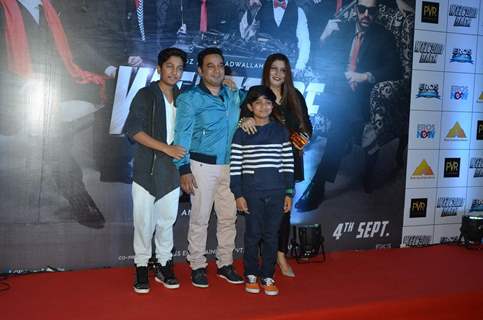 Ahmed Khan With His Family at Premiere of Welcome Back