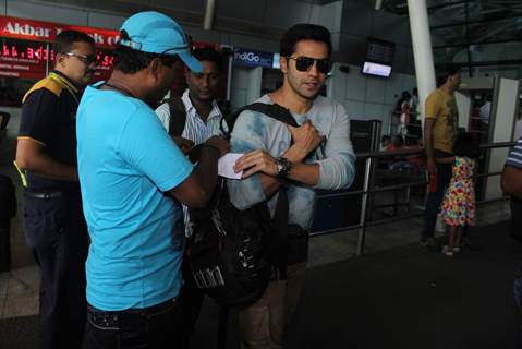 Varun Dhawan Snapped at Airport