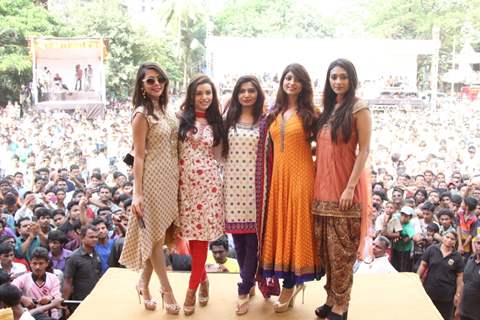 Ruhi Singh, Kyra Dutt, Avani Modi, Akanksha Puri and Satarupa Pyne at Pratap Sarnaik's Dahi Handi