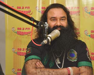 Gurmeet Ram Rahim Singh at Promotion of MSG 2 at Radio Mirchi
