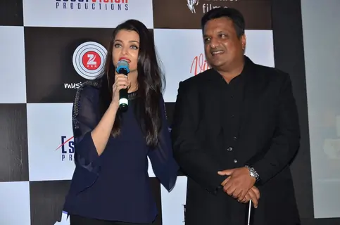 Aishwarya Rai Bachchan and Sanjay Gupta at Song Launch of Jazbaa