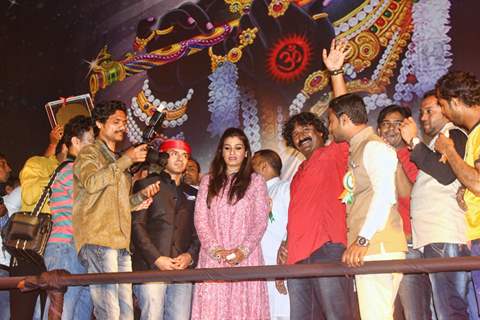 Raveena Tandon, Tehseen Poonawalla and Pravin Tarde at Dahi Handi Event in Pune