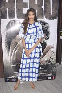 Athiya Shetty for Promotions of Hero at Gold's Gym