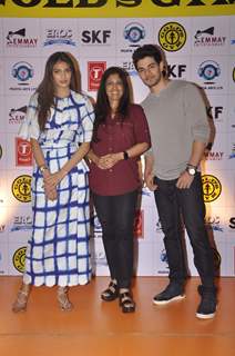 Sooraj Pancholi with Athiya Shetty Promotes Hero at Gold's Gym