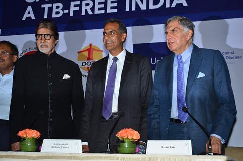 Amitabh Bachchan and Ratan Tata at TB Free India Press Meet