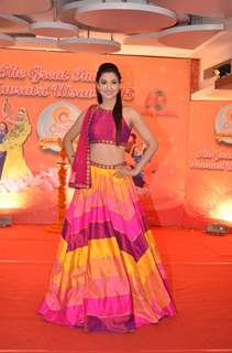 Gauahar Khan at Country Club Navratri Press Meet