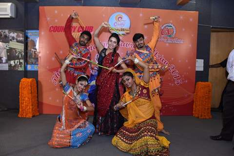 Asha Negi at Country Club Navratri Press Meet