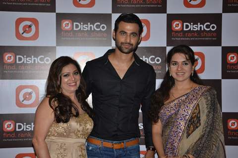 Fida Shaw, Freddy Daruwala and Shaina NC at DishCo App Launch