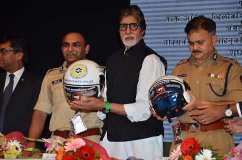 Amitabh Bachchan Spread Road Traffic Awareness at an Event