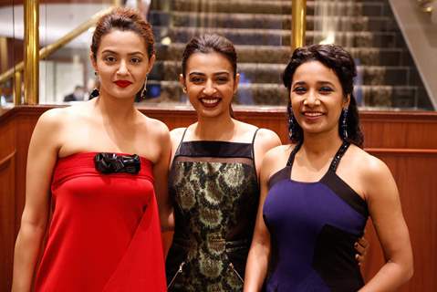 Surveen Chawla, Radhika Apte and Tannishtha Chatterjee at 'Parched' Premiere at TIFF