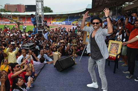 Ranveer Singh for 'Gajanana' Song Launch of Bajirao Mastani