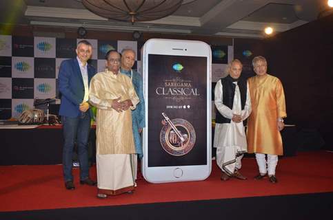 Pt. Jasraj, Balamuralikrishna, Amjad Ali Khan and Hariprasad Chaurasia at Launch Classical Music App