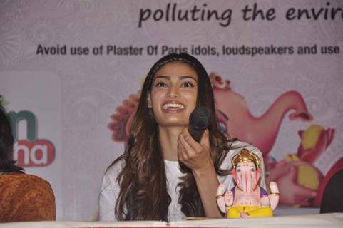 Athiya shetty at Green Ganesh Pandal