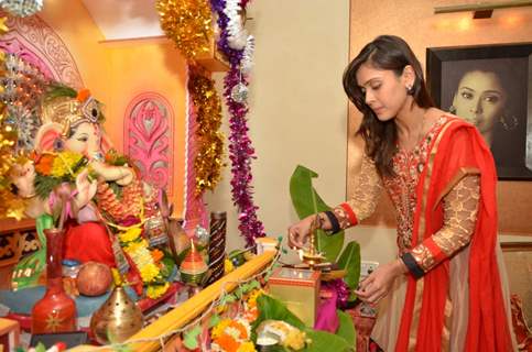 Hrishita Bhatt's Ganeshotsav Celebration