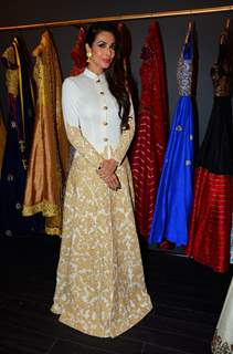 Malaika Arora Khan poses for the media at the Launch of Mayyur Girotra Store in Dubai