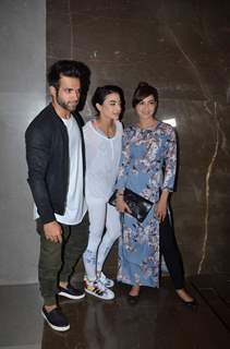 Rithvik Dhanjani, Bani J and Gauahar Khan at Premiere of Intent