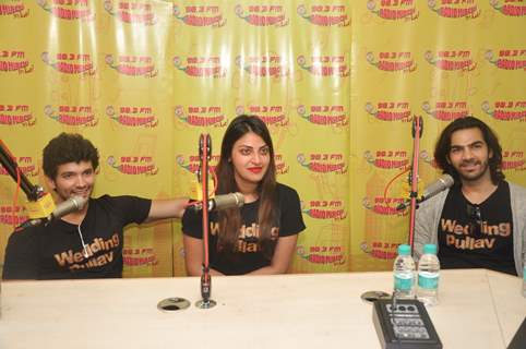 Karan V Grover, Anushka Ranjan and Diganth Manchale for Promotions of Wedding Pullav at Radio Mirchi