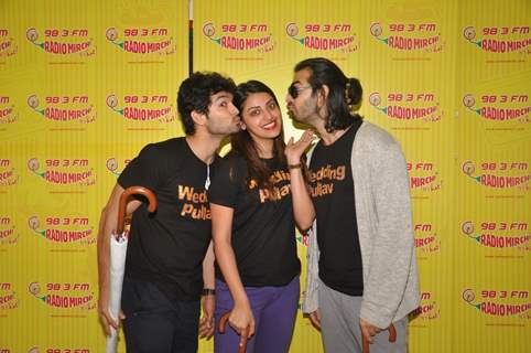 Karan V Grover, Anushka Ranjan and Diganth Manchale for Promotions of Wedding Pullav at Radio Mirchi