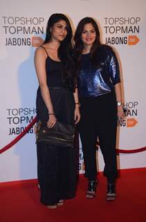 Alizeh and Alvira Agnihotri at Launch Of Topshop & Topman